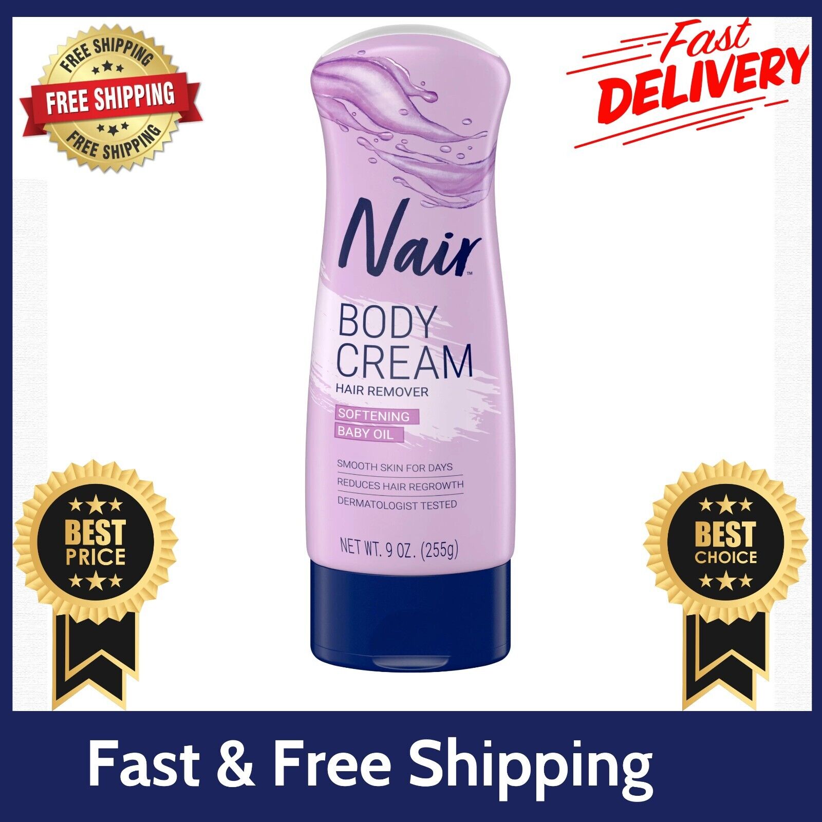 Nair Body Cream: Gentle Hair Remover & Softener
