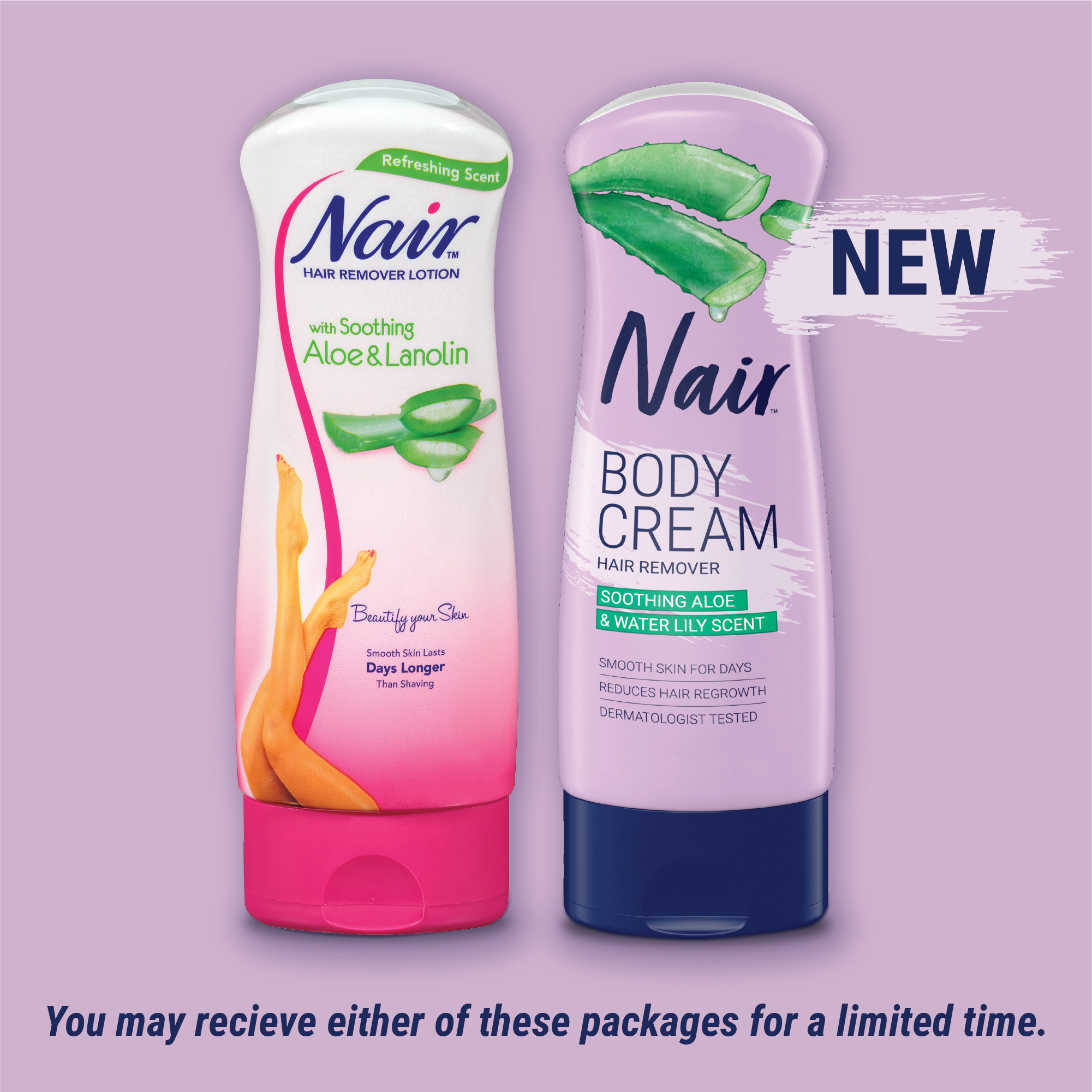 Nair Hair Removal Cream - Aloe & Water Lily, 9 oz