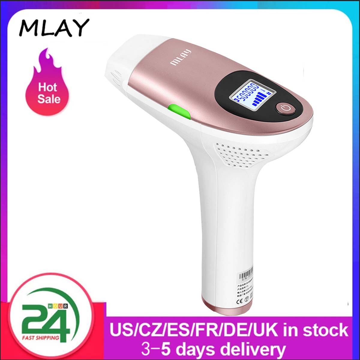 MLAY T3 IPL Laser Hair Removal Device