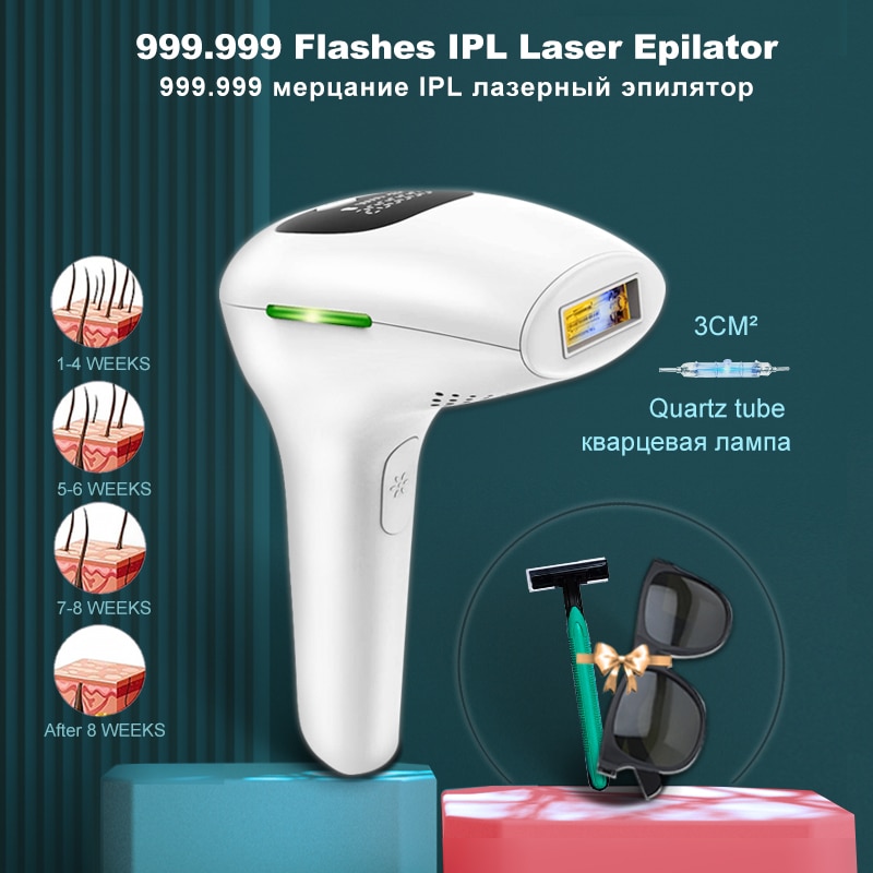 Permanent IPL Laser Hair Remover Device