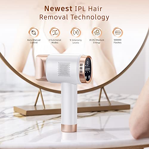 Permanent IPL Hair Removal Device, 9 Energy Levels