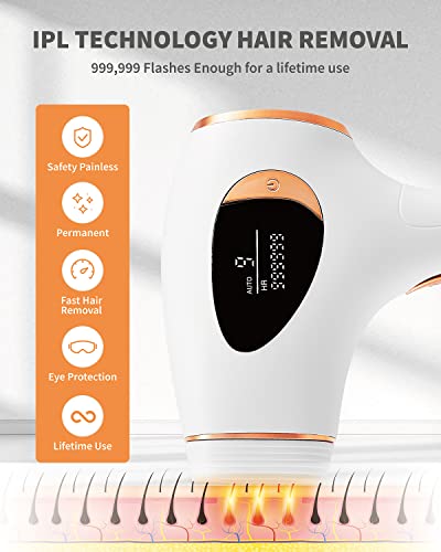 IPL Laser Hair Removal Device with 9 Energy Levels
