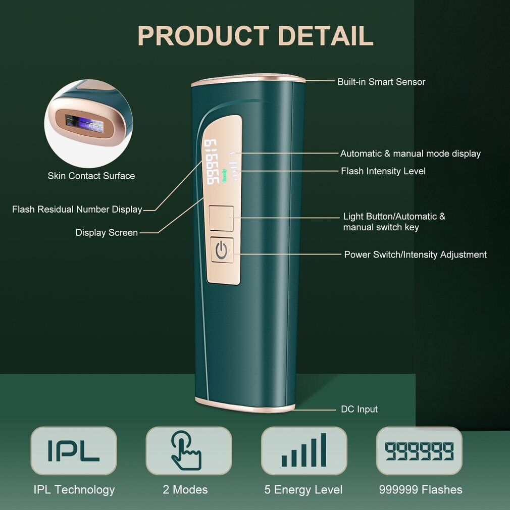 IPL Laser Hair Removal Machine for Face & Body