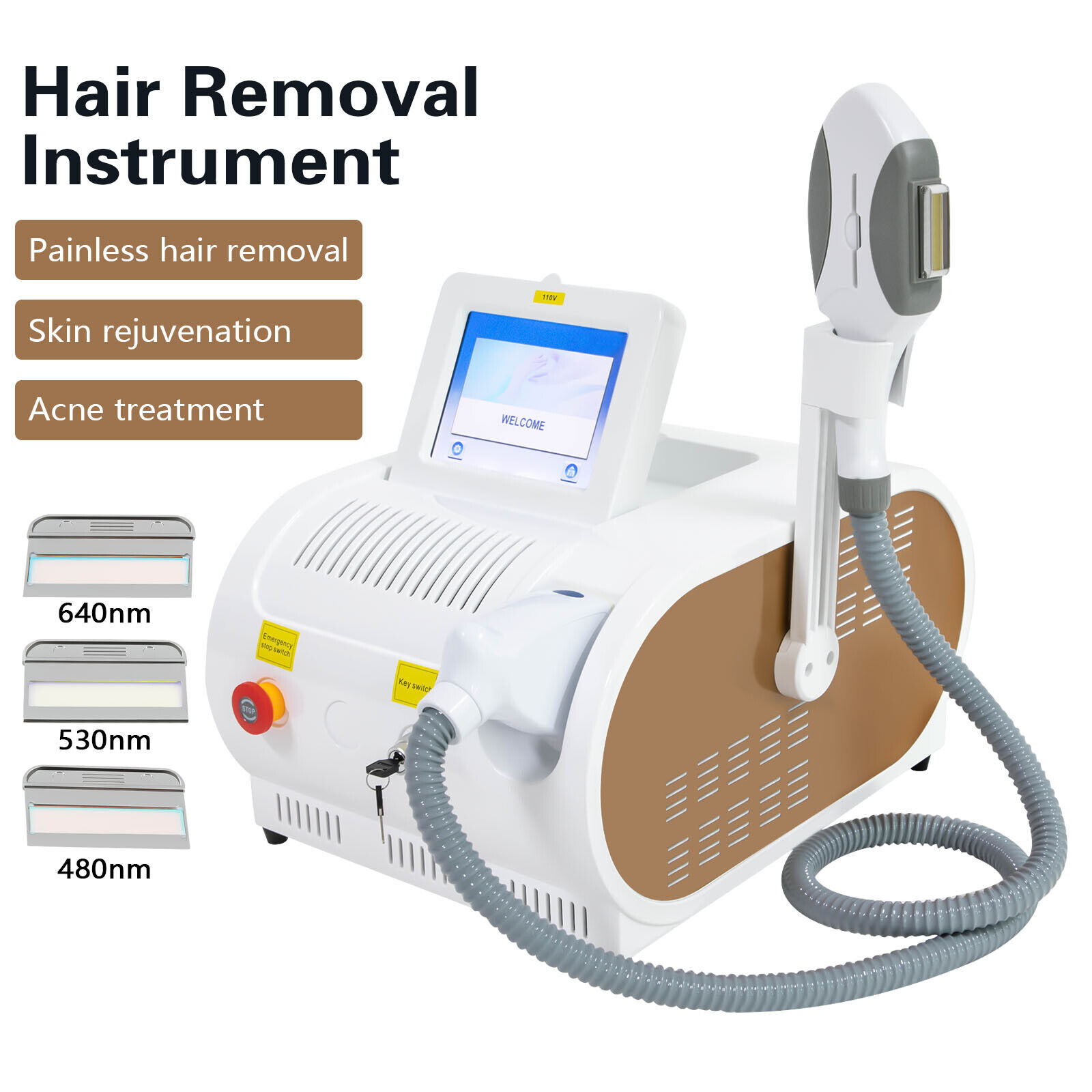 Professional IPL Hair Removal & Skin Rejuvenation Machine
