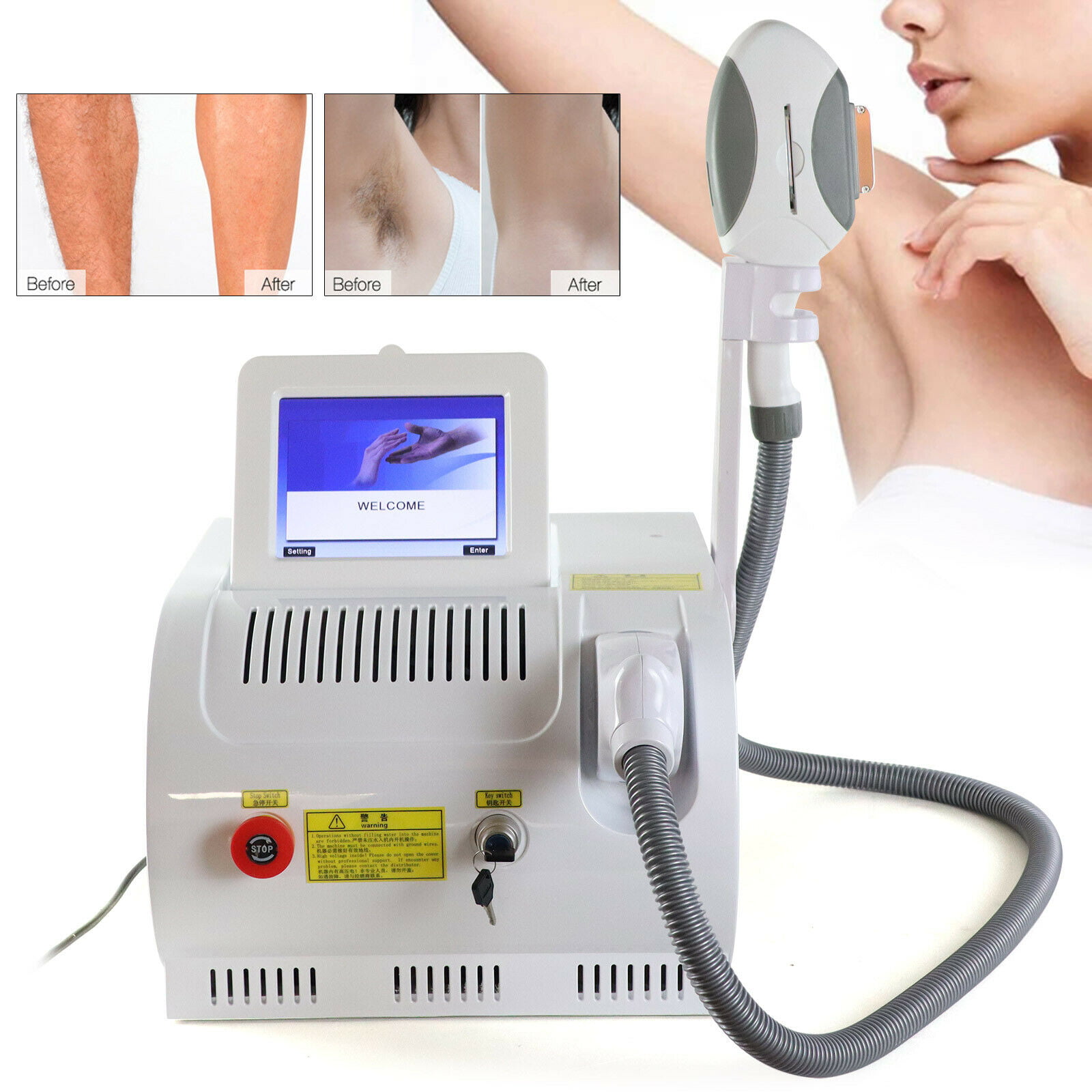 Electric Shaver with Hair Removal & Skin Whitening