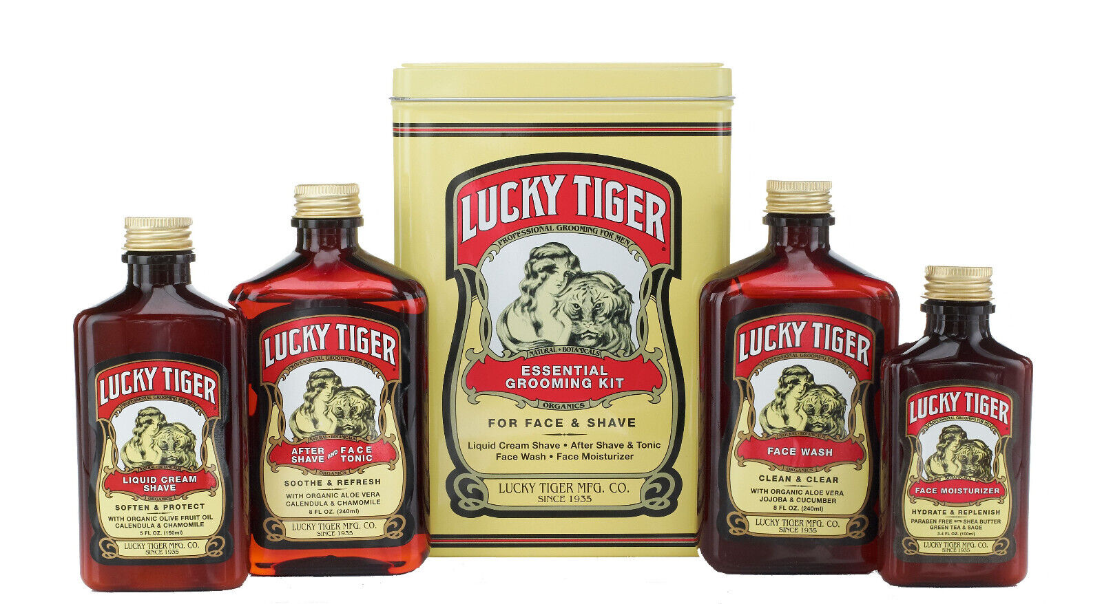 Lucky Tiger Grooming Essentials Kit