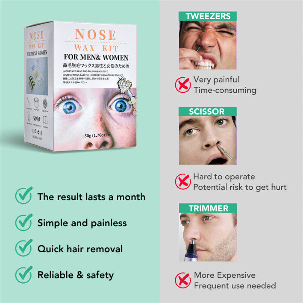 Nasal Wax Kit for Easy Unisex Hair Removal