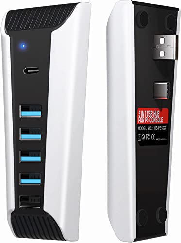 PS5 5-Port USB Hub with High-Speed Charging