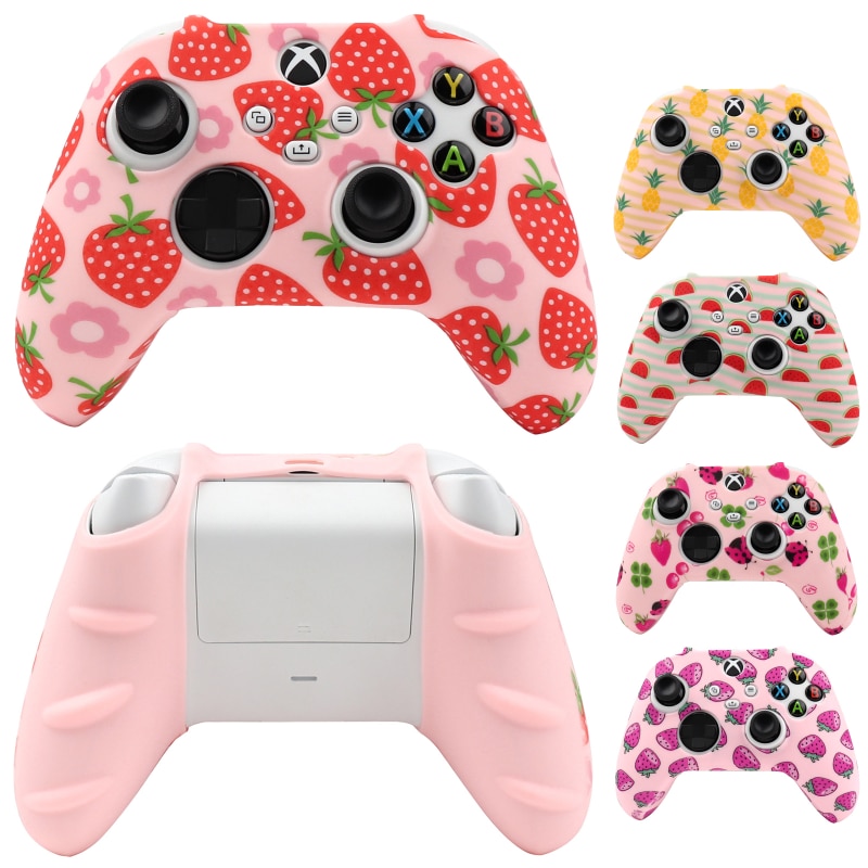Fruit Soft Protective Case For Xbox Series S / X Controller Skin Silicone Gamepad Joystick Cover for XSX Video Games Accessories