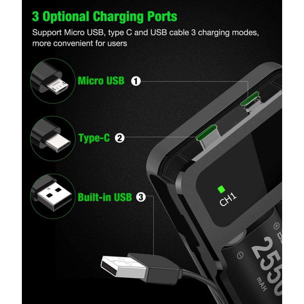 BEBONCOOL Rechargeable Battery Pack for Xbox Controllers