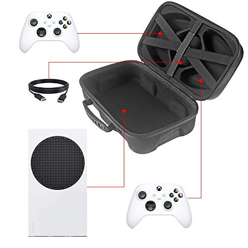 Yuhtech Travel Case for Xbox Series S Console, Storage Bag for Xbox Series S Game Console, Controller and Gaming Accessories