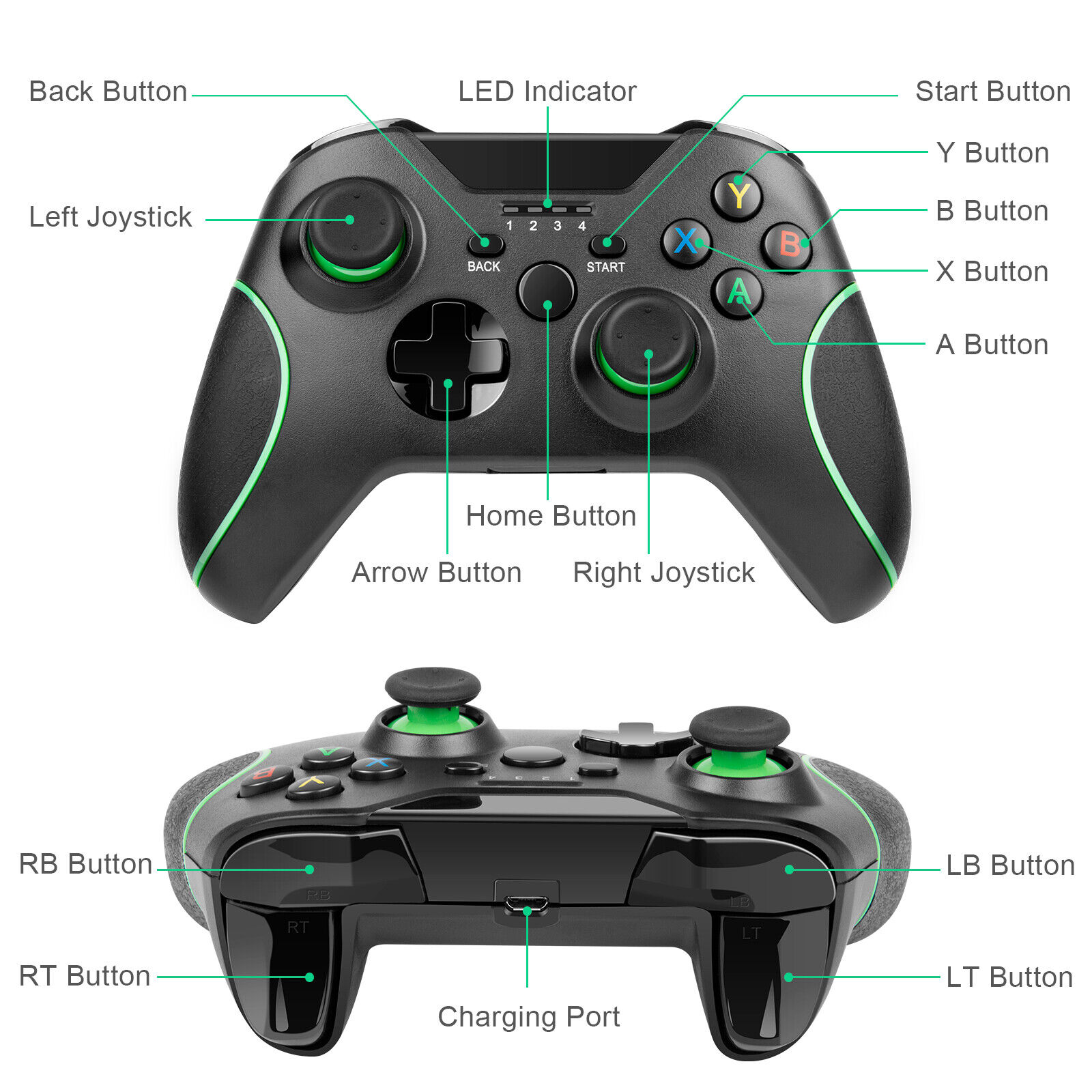 Wireless Controller for Xbox & PC