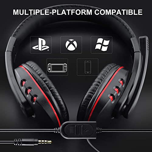 PS4 & Xbox One Gaming Headset with Mic & Volume Control