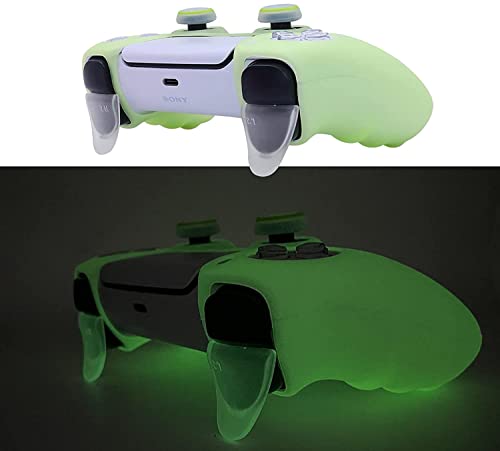 Glow-in-the-Dark PS5 Controller Skin and Caps