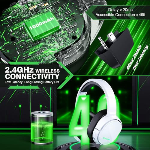 WolfLawS Wireless Gaming Headset for Xbox and More