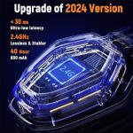 Ozeino Wireless Gaming Headset with RGB Lighting