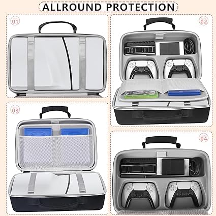 PS5 Slim Protective Bag for Console and Accessories