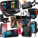 Orzly Essentials Bundle for Nintendo Switch - Black