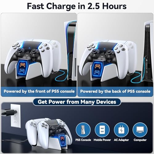 PS5 Controller Charging Dock with Cable