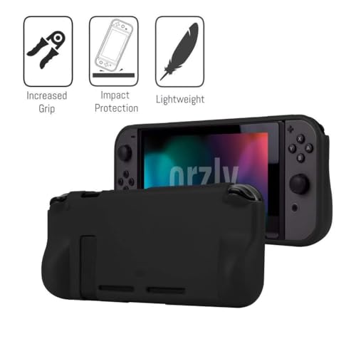 Orzly Essentials Bundle for Nintendo Switch - Black