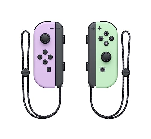 Pastel Purple and Green Joy-Con Controllers