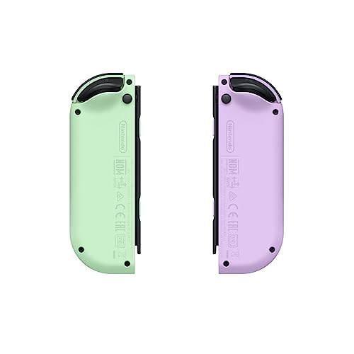 Pastel Purple and Green Joy-Con Controllers