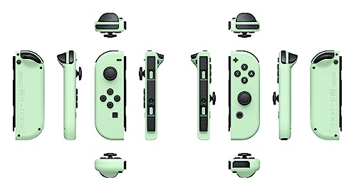 Pastel Purple and Green Joy-Con Controllers