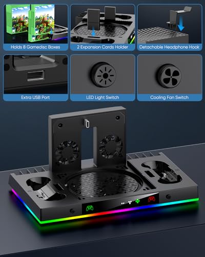 Xbox Series X Cooling Fan & Charging Stand