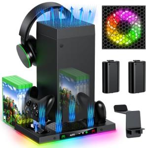 Xbox Series X Cooling Fan and Dual Charging Station