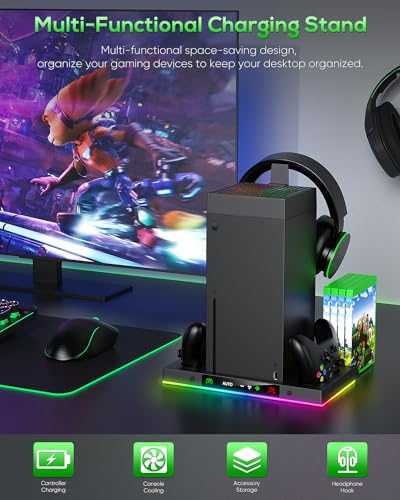 Xbox Series X Cooling Fan and Dual Charging Station