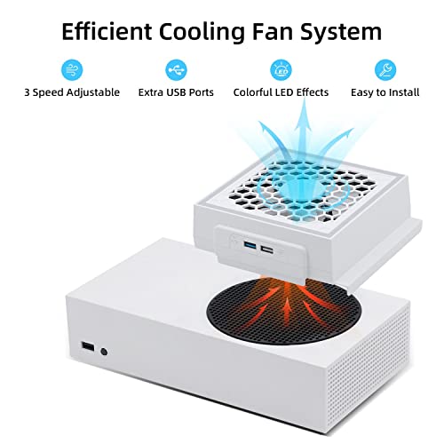 Mcbazel Xbox Series S Cooling Fan with RGB