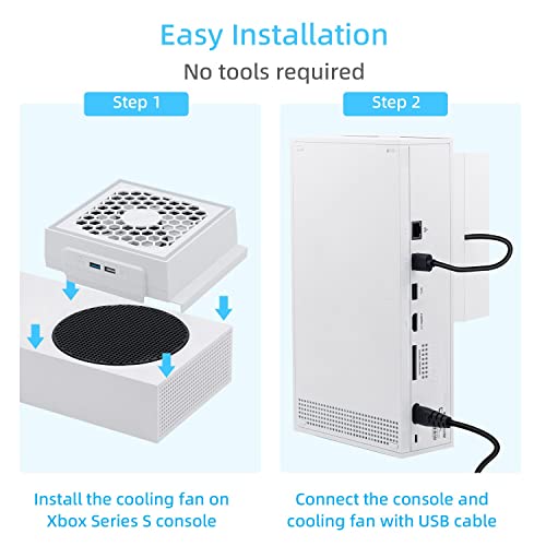 Mcbazel Xbox Series S Cooling Fan with RGB