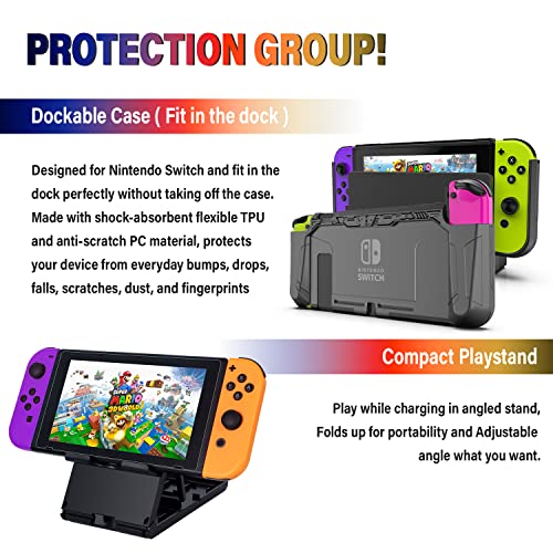Nintendo Switch Accessories Bundle with Carrying Case