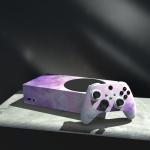 PlayVital Pink Watercolor Skins for Xbox Series S