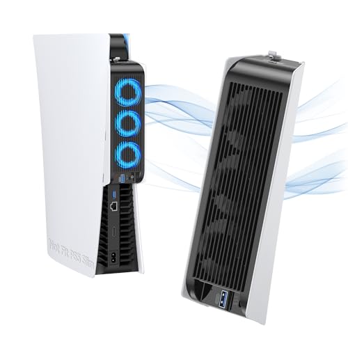 KIWIHOME PS5 Horizontal Cooling Fan with LED