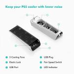 KIWIHOME PS5 Horizontal Cooling Fan with LED