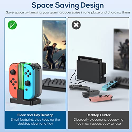 Switch Charging Dock with USB Type-C Cable - Black