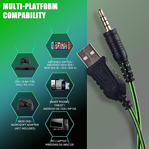 Neefeaer RGB Gaming Headset with Microphone