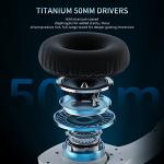 BINNUNE Wireless Gaming Headset with Mic - White