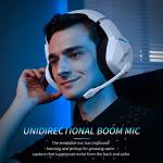 BINNUNE Wireless Gaming Headset with Mic - White