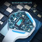 BINNUNE Wireless Gaming Headset with Mic - White