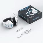 BINNUNE Wireless Gaming Headset with Mic - White