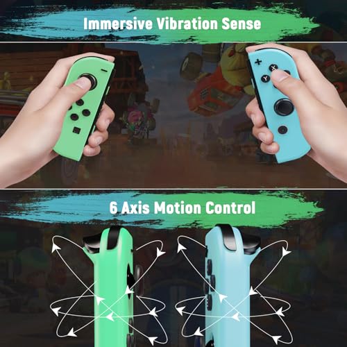 LuckyMoon Switch Controller - Light Green & Blue