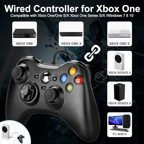 Wired Xbox Controller with Remappable Buttons & Headset Jack