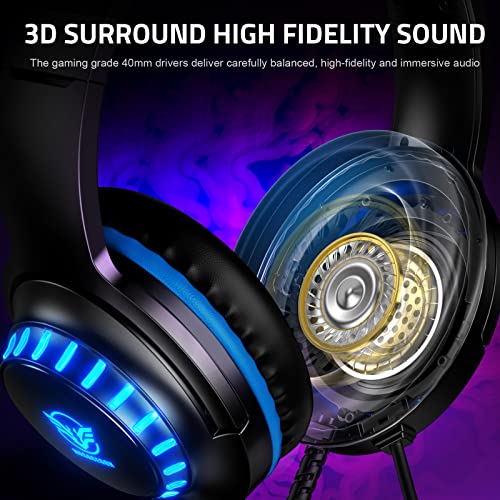 Pacrate Gaming Headset for PS4/PS5/Xbox/PC/Switch