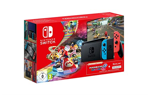 Nintendo Switch Neon Red/Blue with Mario Kart 8