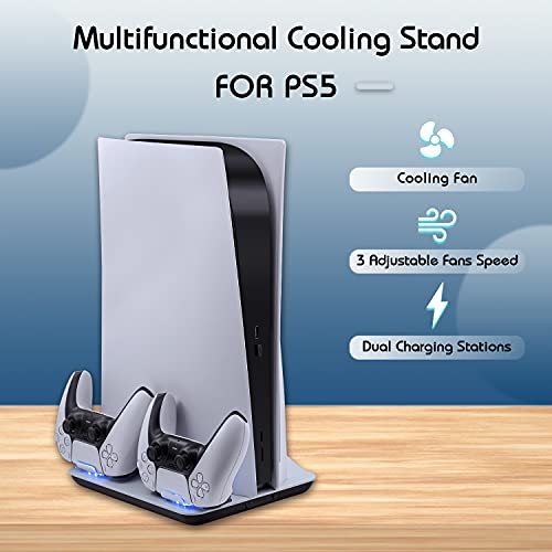 Mcbazel Vertical PS5 Cooling Station with Fast Charging