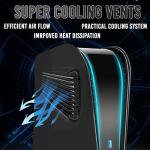 Black PS5 Curved Faceplate with Cooling Vents