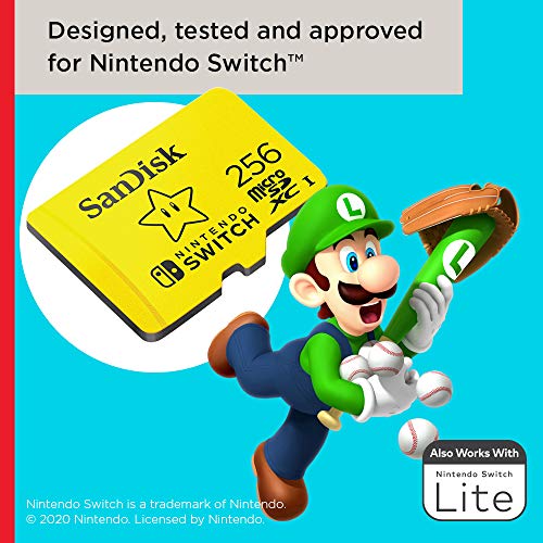 SanDisk 256GB microSD Card for Nintendo Switch