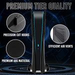 Black PS5 Curved Faceplate with Cooling Vents